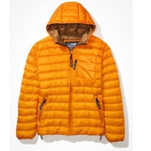 XXL Yellow American Eagle Lightweight Down Jacket
